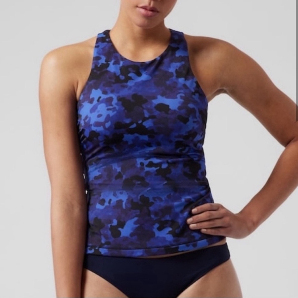 Athleta Maldives Tankini Top Bra cups 36 D/DD